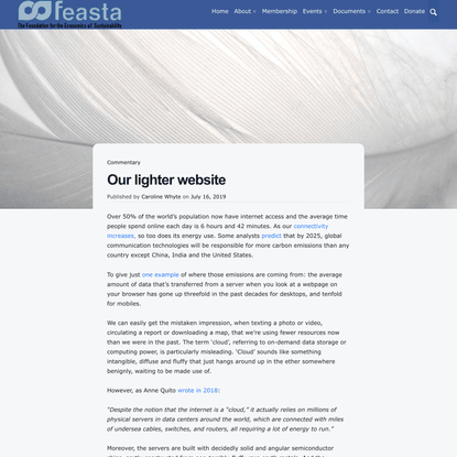 Our lighter website – Feasta
