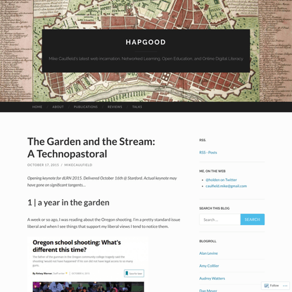 The Garden and the Stream: A Technopastoral