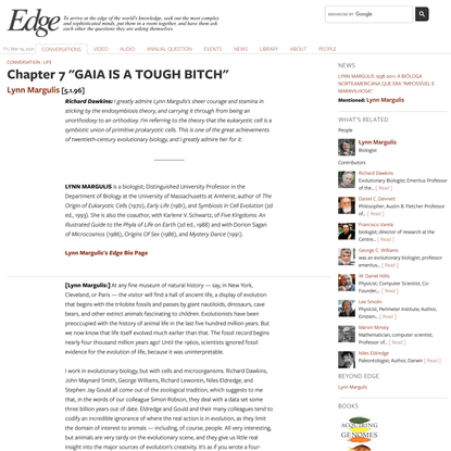 Chapter 7 “GAIA IS A TOUGH BITCH” | Edge.org