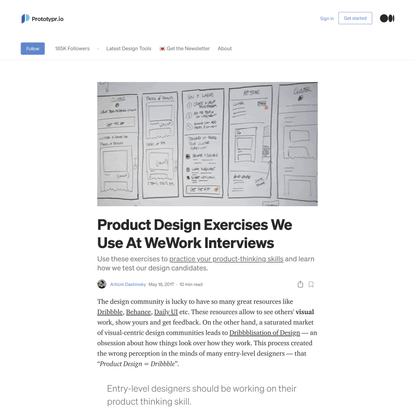Product Design Exercises We Use At WeWork Interviews