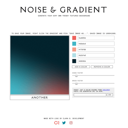 Noise &amp; Gradient
