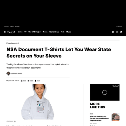 NSA Document T-Shirts Let You Wear State Secrets on Your Sleeve