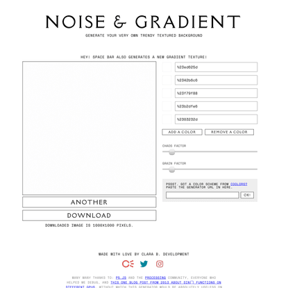 Noise &amp; Gradient