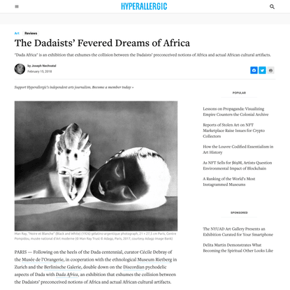 The Dadaists’ Fevered Dreams of Africa