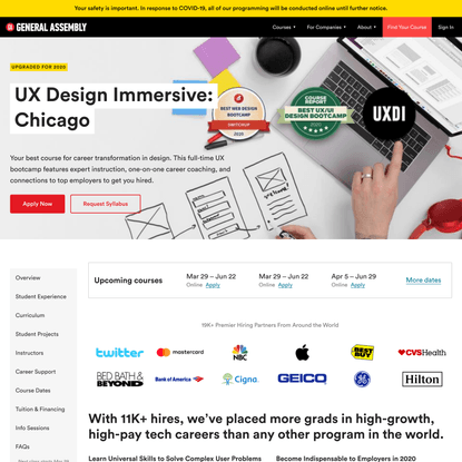 UX Design Immersive: Chicago | General Assembly
