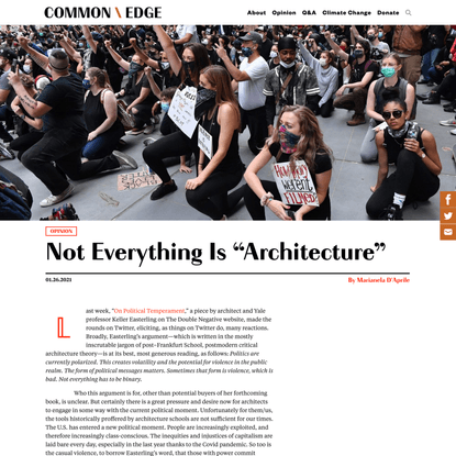 Not Everything Is “Architecture”