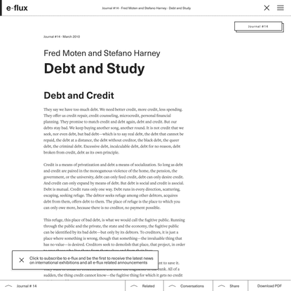 Debt &amp; Study 3