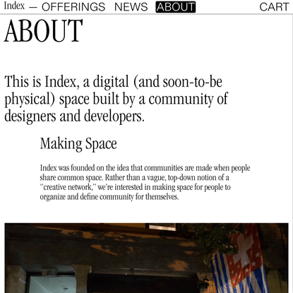 INDEX — About