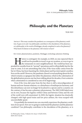 Philosophy and the Planetary.pdf