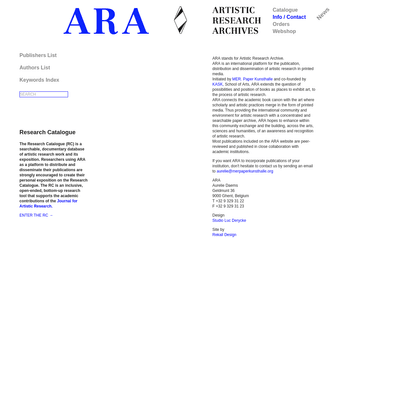 ARAMER > Info/Contact - Ara MER