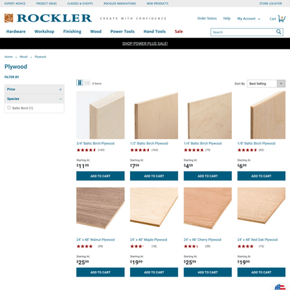 Plywood | Rockler Woodworking &amp; Hardware