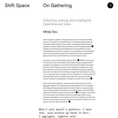 On Gathering - Mindy Seu