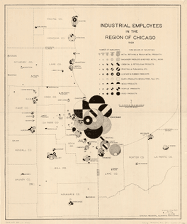 Map of Industrial Employees in Chicago 1928