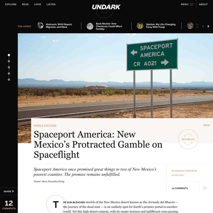 Failure to Launch: New Mexico’s Gamble on Spaceport America