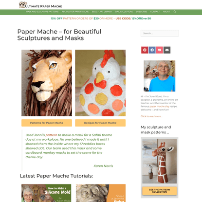 Ultimate Paper Mache – Paper Mache Projects, Recipes, and Patterns