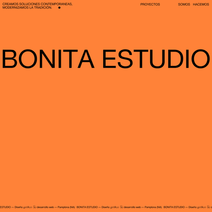 Bonita Estudio ― Diseño Gráfico y Desarrollo Web ― Pamplona. Navarra