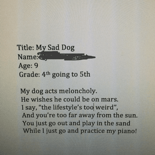 Great kid poem