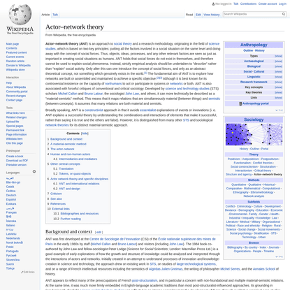 Actor-network theory - Wikipedia