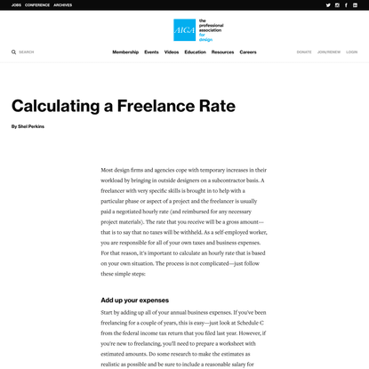 Calculating a Freelance Rate