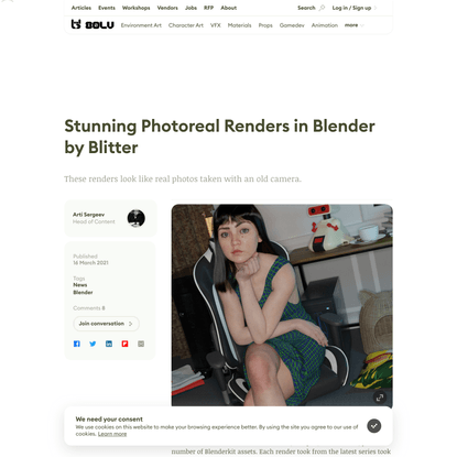 Stunning Photoreal Renders in Blender by Blitter