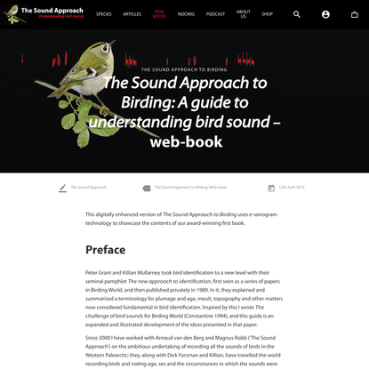 The Sound Approach to Birding: A guide to understanding bird sound – web-book - The Sound Approach