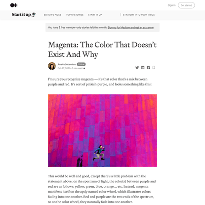 Magenta: The Color That Doesn’t Exist And Why
