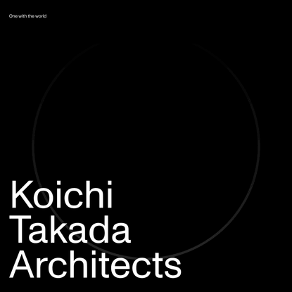Home - Koichi Takada Architects