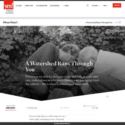 A Watershed Runs Through You - YES! Magazine