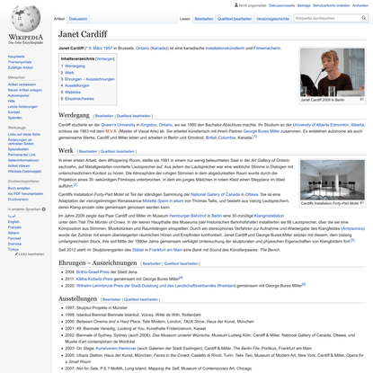 Janet Cardiff – Wikipedia