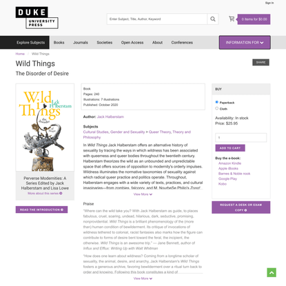 Duke University Press - Wild Things