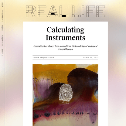 Calculating Instruments — Real Life