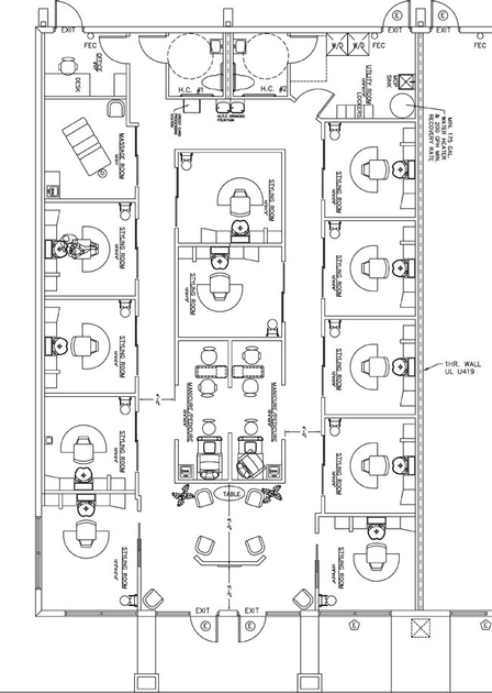 salon and spa floor plan