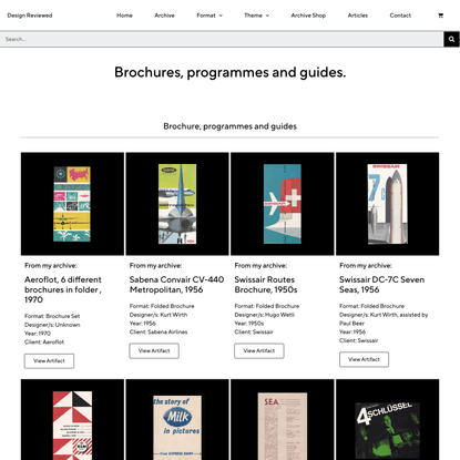 Brochures and Guides - Design Reviewed