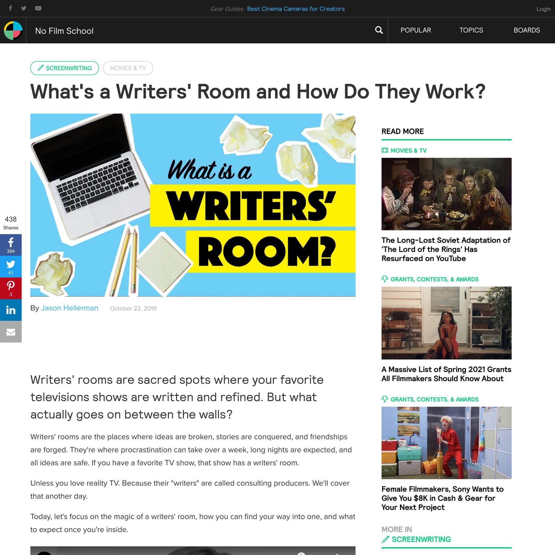 What’s a Writers’ Room and How Do They Work?