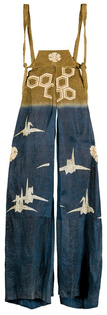 Long trousers (nagabakama) for kyōgen theater [from a set], early 20th century