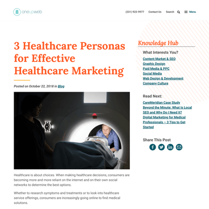 3 Healthcare Personas for Effective Healthcare Marketing | Oneupweb