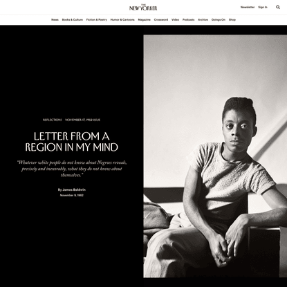 James Baldwin: Letter from a Region in My Mind