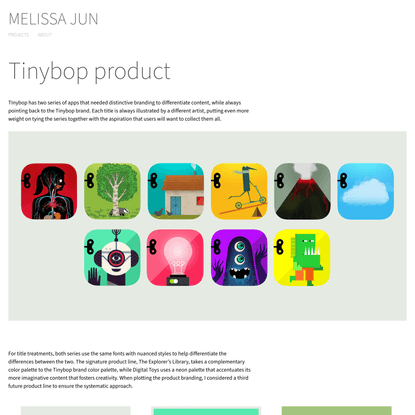 Melissa Jun - Tinybop product