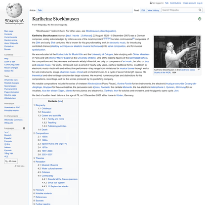 Karlheinz Stockhausen - Wikipedia