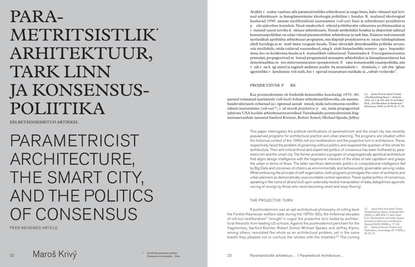 Krivy, Maros_"Parametricist Architecture, the Smart City, and the Politics of Consensus"