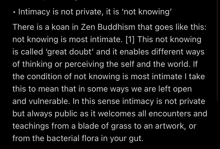 public intimacy