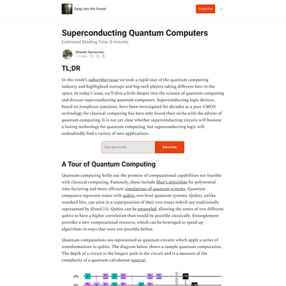 Superconducting Quantum Computers