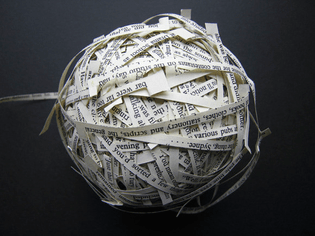 Ann Hamilton | Lineament - Book/Ball, 1994