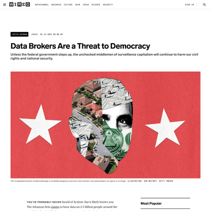 Data Brokers Are a Threat to Democracy