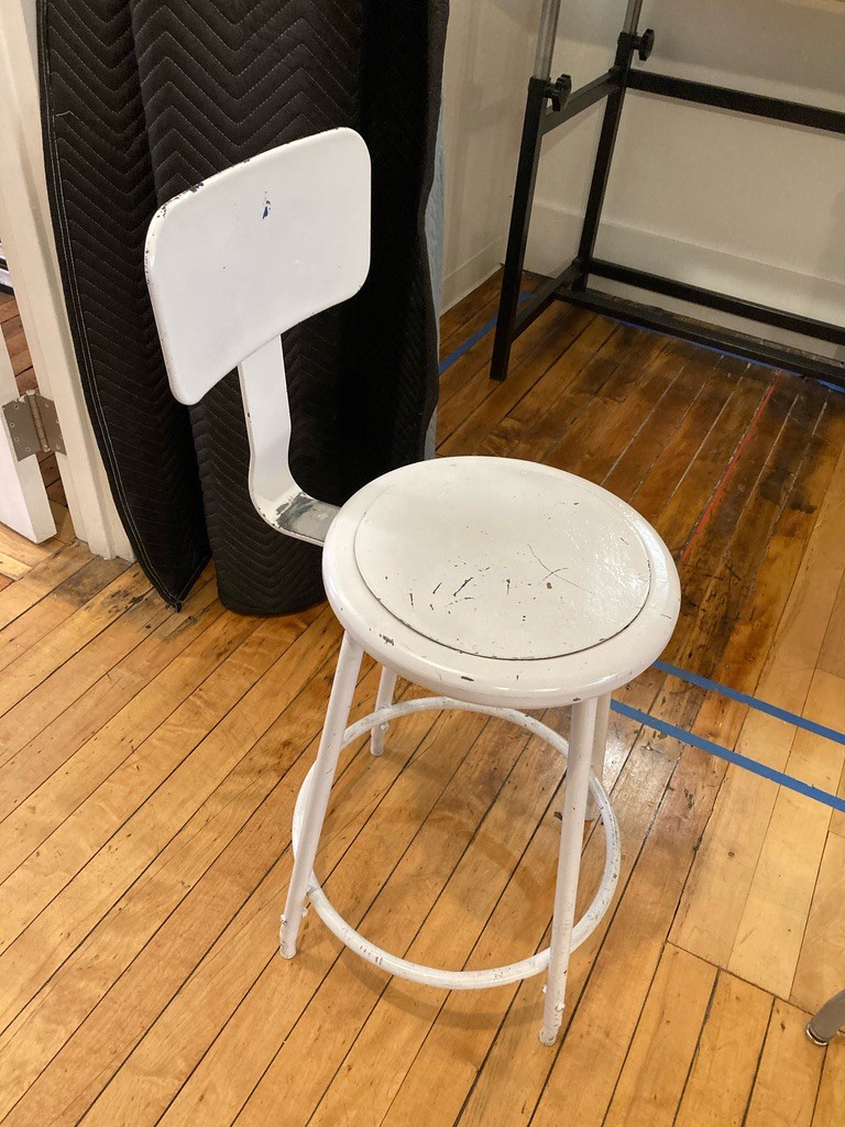 Stool with back