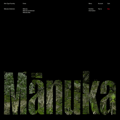 Klim Type Foundry · Mānuka Collection