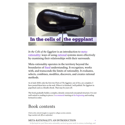In the Cells of the Eggplant | Meta-rationality