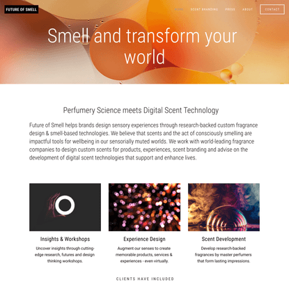 The Future of Smell Based and Digital Scent Technology