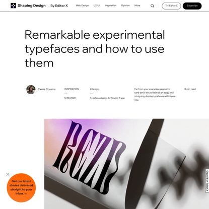10 Experimental Typefaces and How to Use Them
