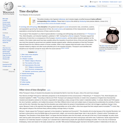 Time discipline - Wikipedia